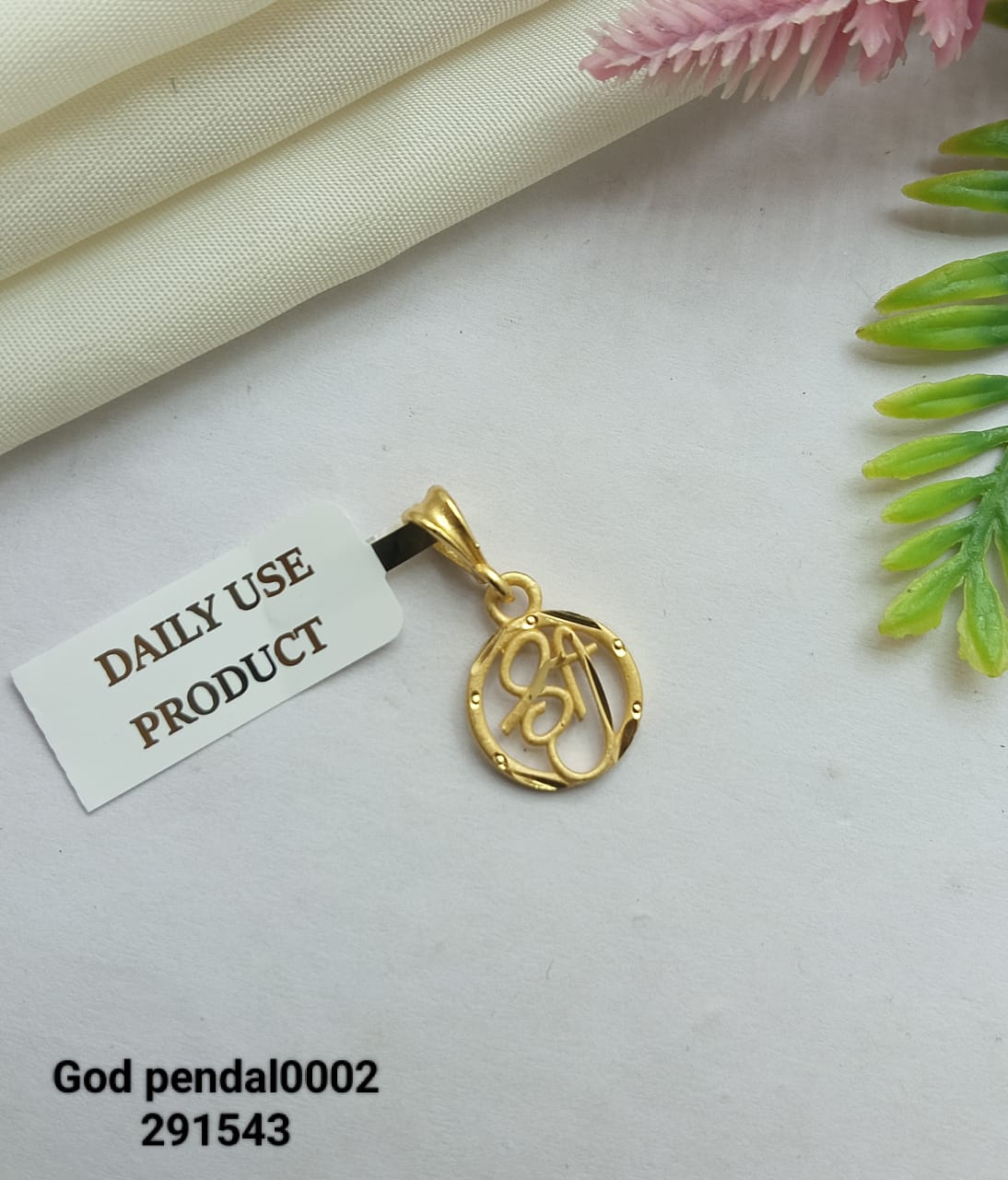 Krishna Daily-Wear Gold Pendant