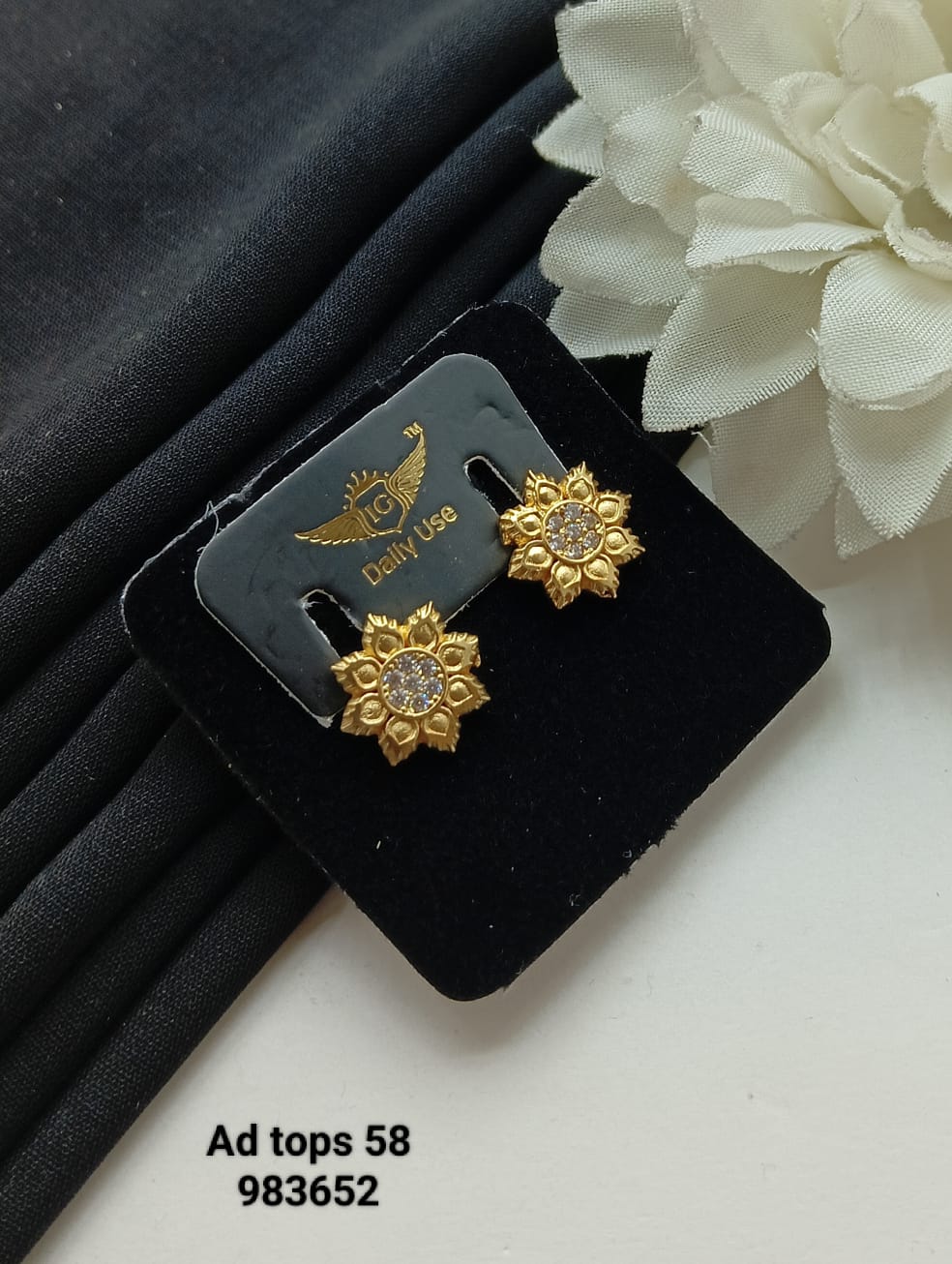 Yashi Long Latkan Drop Earrings