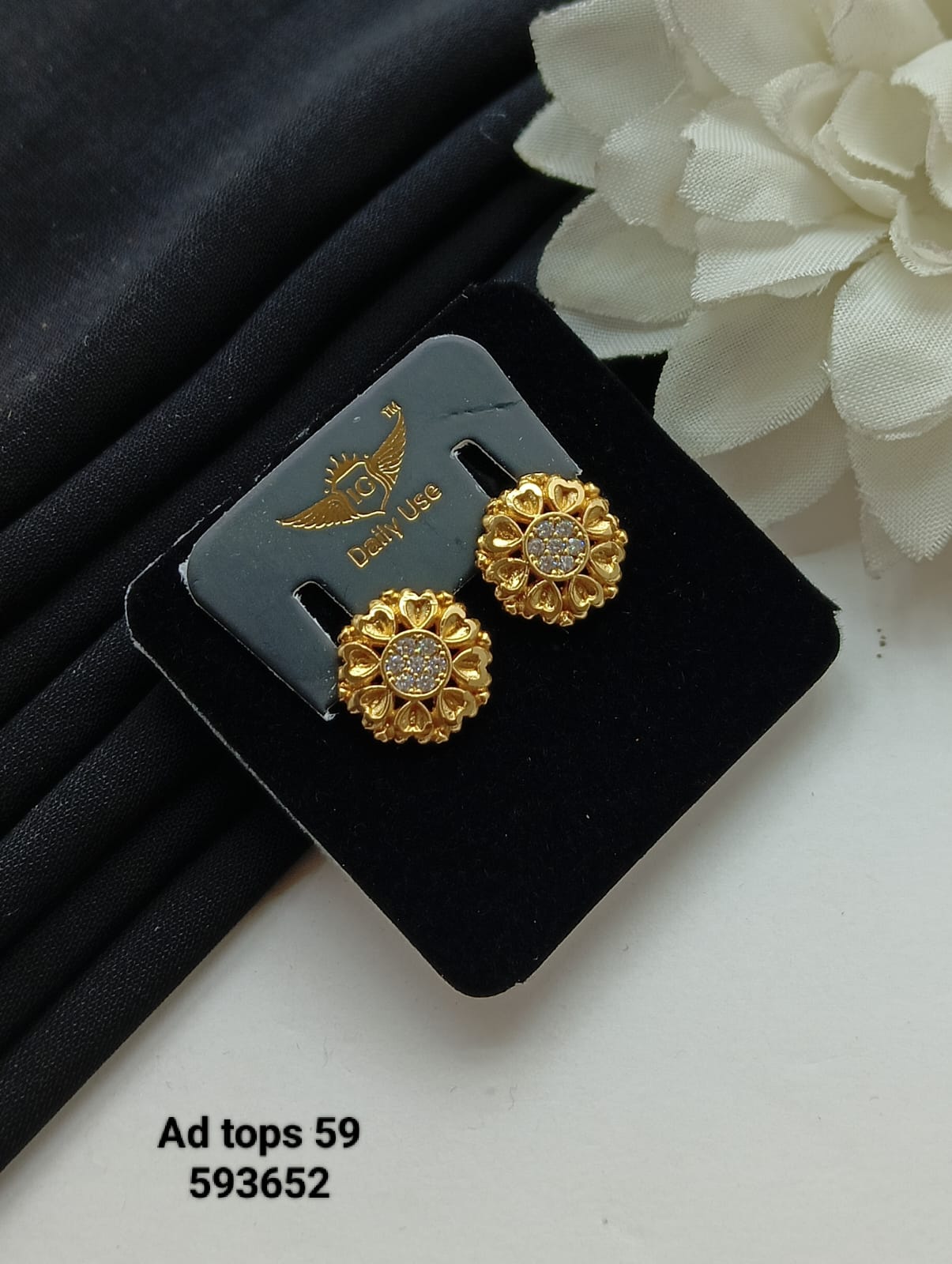 Anika Long Latkan Drop Earrings