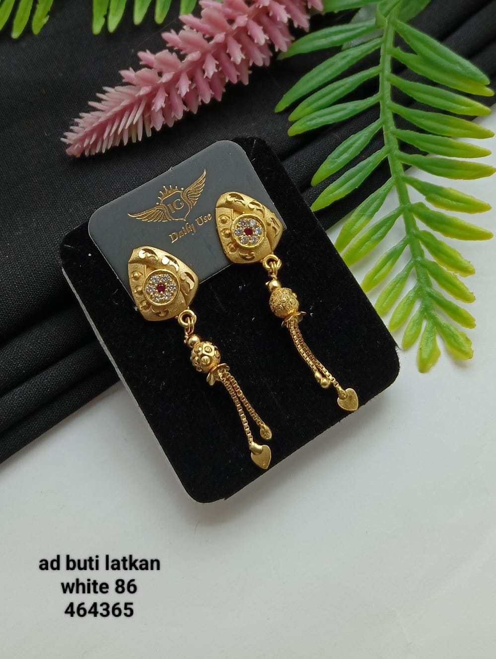 Pearl AD Buti Latkan Earrings